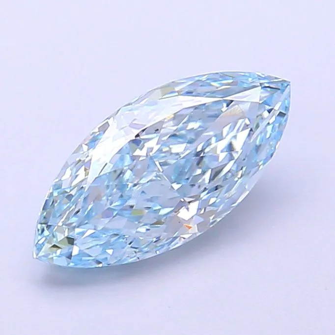 1.55ct MARQUISE Fancy Intense Blue VS1 Coloured Lab diamond