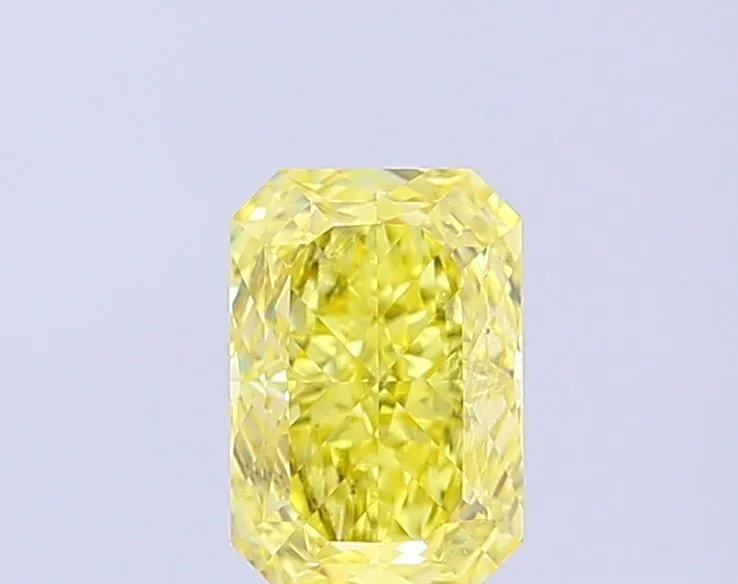 1.03ct RADIANT Fancy Intense Yellow VS2 Coloured Lab diamond