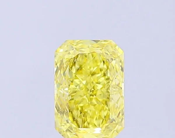 1.03ct RADIANT Fancy Intense Yellow VS2 Coloured Lab diamond