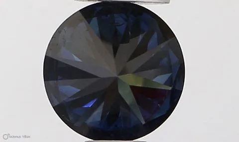 0.32ct ROUND Fancy Vivid Blue SI2 Coloured Lab diamond