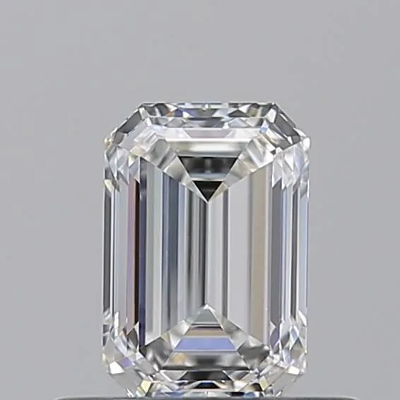 0.51ct EMERALD F VVS2 Natural diamond