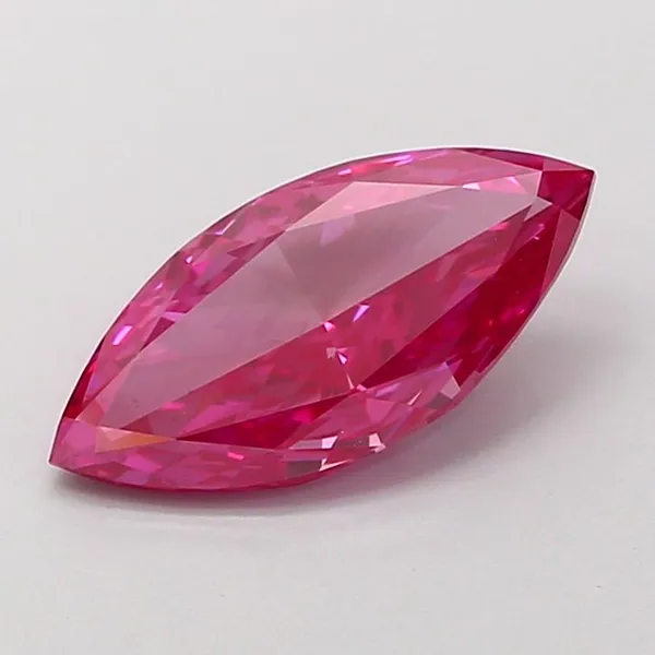2ct MARQUISE Fancy Vivid Pink VS2 Coloured Lab diamond