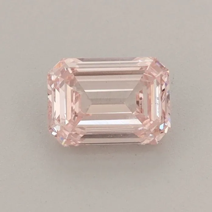 0.60ct EMERALD Fancy Intense Pink VS1 Coloured Lab diamond