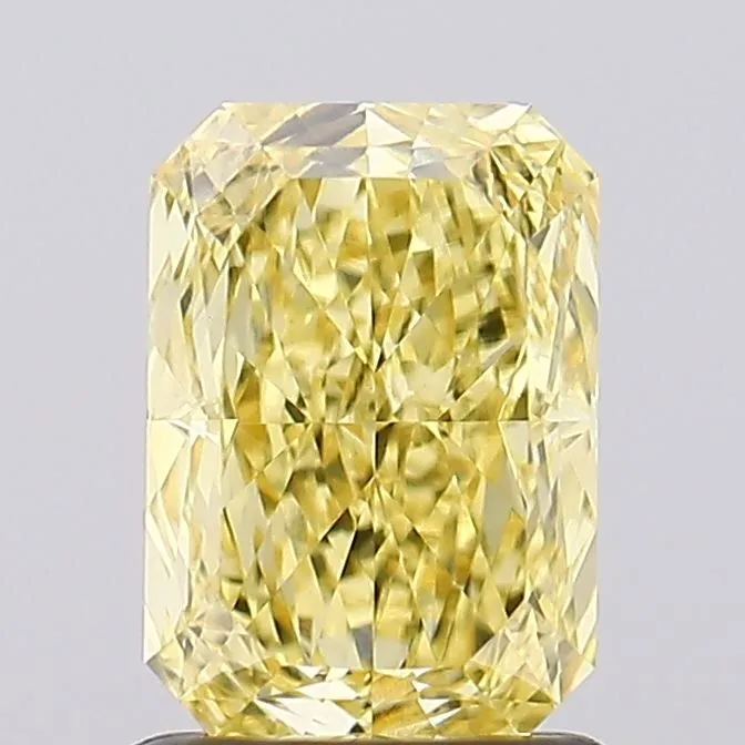 1.37ct RADIANT Fancy Intense Yellow VS1 Coloured Lab diamond