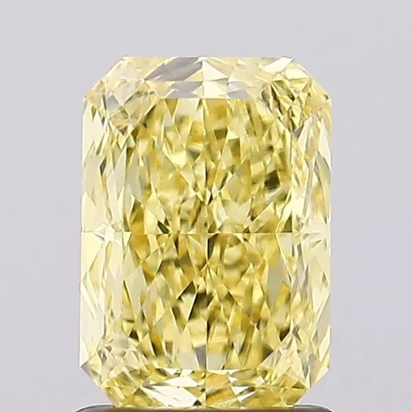 1.37ct RADIANT Fancy Intense Yellow VS1 Coloured Lab diamond