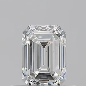 0.51ct EMERALD F VS2 Natural diamond