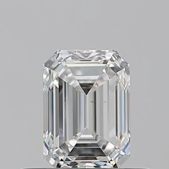 0.51ct EMERALD F VS2 Natural diamond