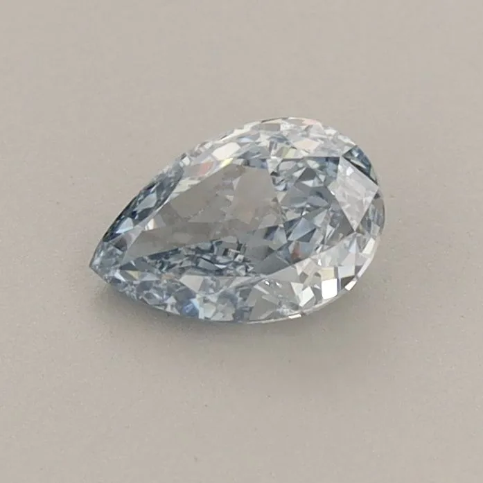 0.49ct PEAR Fancy Intense Blue VS2 Coloured Lab diamond