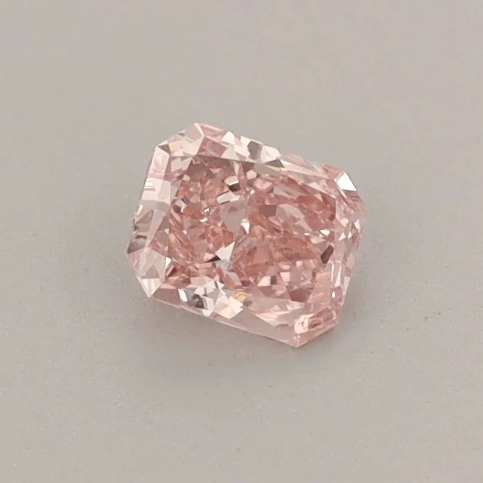 0.35ct RADIANT Fancy Vivid Pink VS2 Coloured Lab diamond