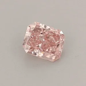 0.35ct RADIANT Fancy Vivid Pink VS2 Coloured Lab diamond