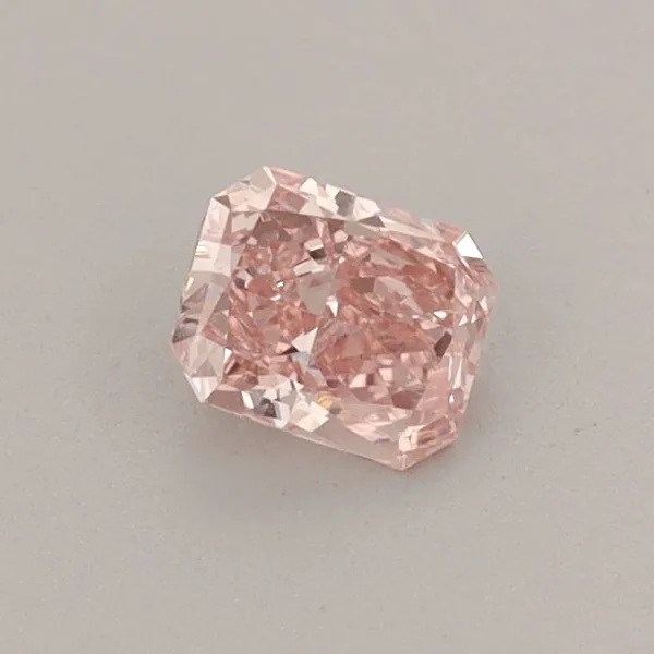 0.35ct RADIANT Fancy Vivid Pink VS2 Coloured Lab diamond