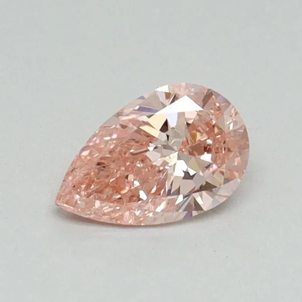 0.4ct PEAR Fancy Intense Pink SI2 Coloured Lab diamond