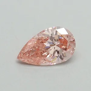 0.34ct PEAR Fancy Vivid Pink VS1 Coloured Lab diamond