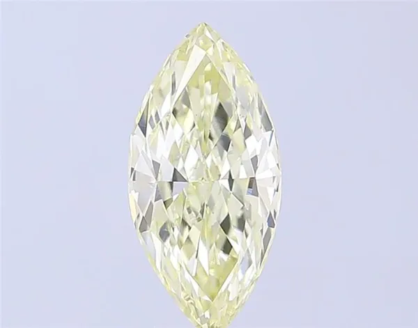 1.65ct MARQUISE Fancy Light Yellow VS1 Coloured Lab diamond