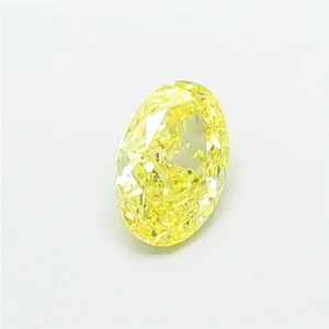 1ct OVAL Fancy Vivid Yellow VS2 Coloured Lab diamond