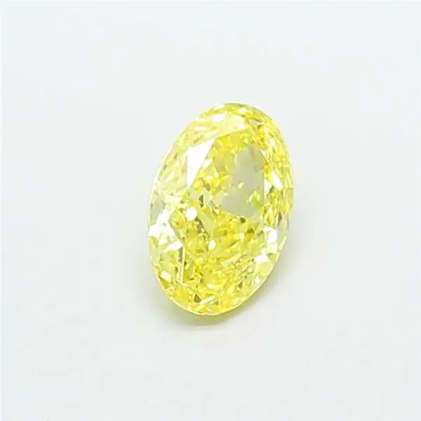 1ct OVAL Fancy Vivid Yellow VS2 Coloured Lab diamond