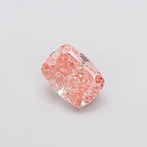 1.01ct CUSHION Fancy Vivid Pink VS1 Coloured Lab diamond