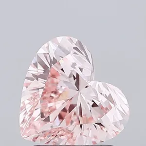 1.45ct HEART Fancy Intense Pink VVS2 Coloured Lab diamond