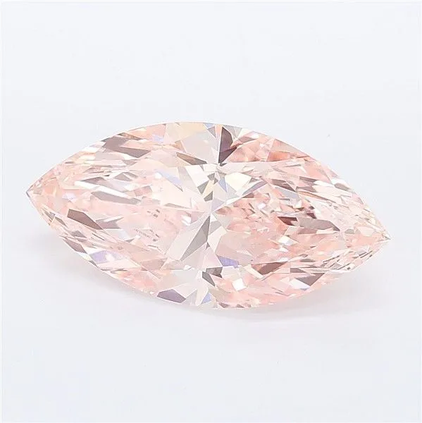 2.2ct MARQUISE Fancy Vivid Pink VS2 Coloured Lab diamond