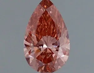 0.6ct PEAR Fancy Vivid Pink VS1 Coloured Lab diamond
