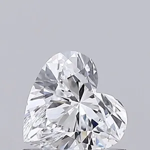 0.52ct HEART D FL Lab diamond