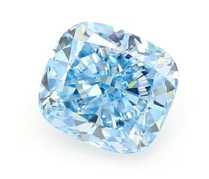 1.04ct CUSHION Fancy Vivid Blue VS1 Coloured Lab diamond