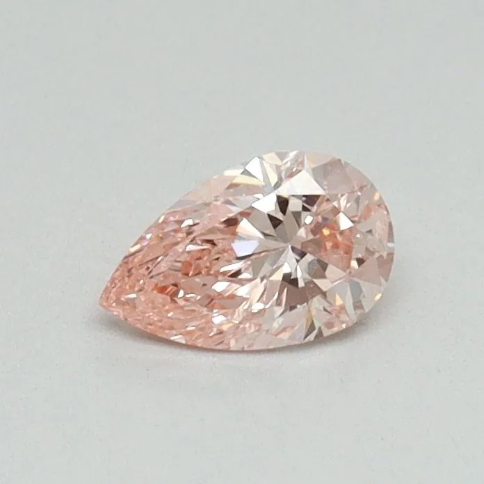 0.30ct PEAR Fancy Intense Pink SI2 Coloured Lab diamond