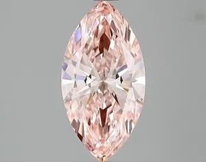 1.5ct MARQUISE Fancy Vivid Pink VVS2 Coloured Lab diamond