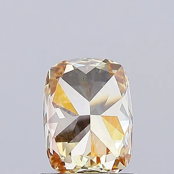 1.03ct CUSHION Fancy Light Brownish Yellow VS2 Coloured Lab diamond