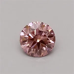 0.31ct ROUND Fancy Vivid Pink VS1 Coloured Lab diamond