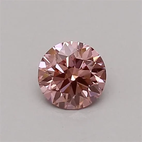 0.31ct ROUND Fancy Vivid Pink VS1 Coloured Lab diamond