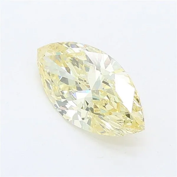 0.82ct MARQUISE Fancy Light Yellow VS1 Coloured Lab diamond