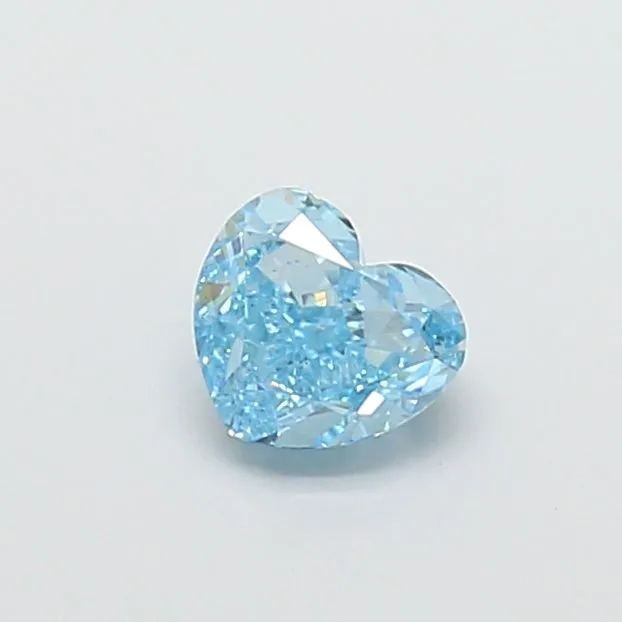 1.12ct HEART Fancy Vivid Blue VS1 Coloured Lab diamond