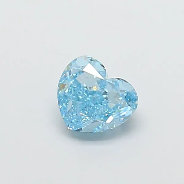1.12ct HEART Fancy Vivid Blue VS1 Coloured Lab diamond