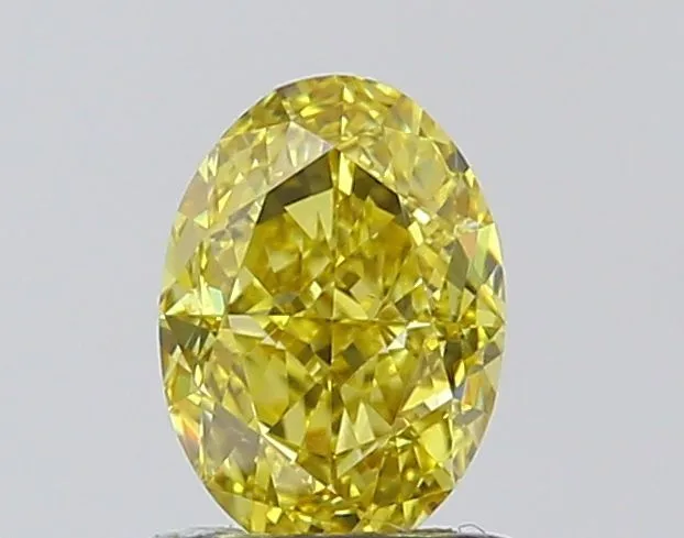 1.02ct OVAL Fancy Intense Yellow VVS2 Coloured Lab diamond