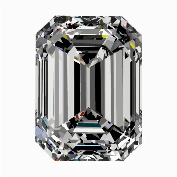 0.4ct EMERALD D VVS1 Natural diamond