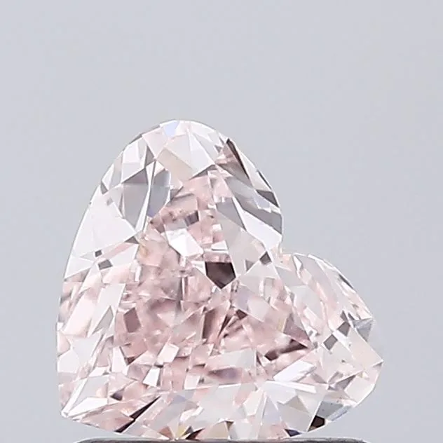 0.94ct HEART Fancy Pink VS1 Coloured Lab diamond