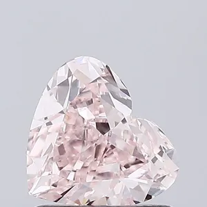 0.94ct HEART Fancy Pink VS1 Coloured Lab diamond