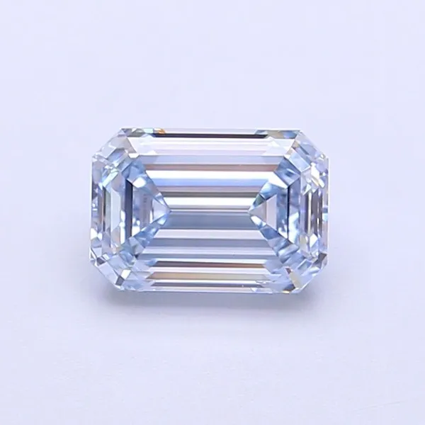 1.17ct EMERALD Fancy Blue VVS2 Coloured Lab diamond
