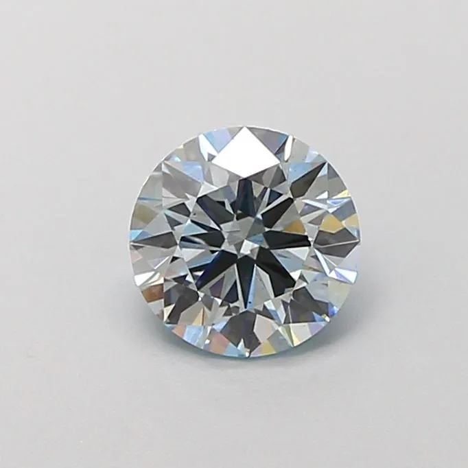 1.07ct ROUND Fancy Blue VS2 Coloured Lab diamond