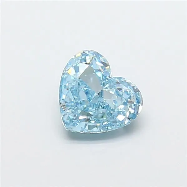 1.04ct HEART Fancy Vivid Blue VS1 Coloured Lab diamond