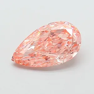 1.51ct HEART Fancy Vivid Pink VS2 Coloured Lab diamond