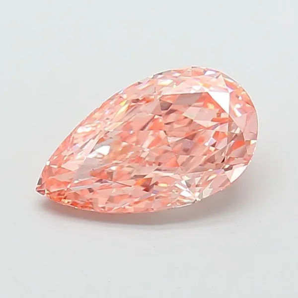 1.51ct HEART Fancy Vivid Pink VS2 Coloured Lab diamond