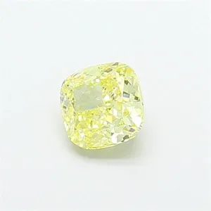 1.02ct CUSHION Fancy Yellow VS2 Coloured Lab diamond