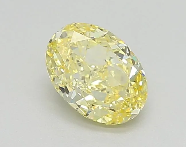 1.01ct OVAL Fancy Intense Yellow VS2 Coloured Lab diamond
