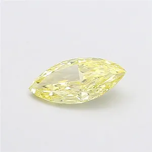 1ct MARQUISE Fancy Yellow VS1 Coloured Lab diamond