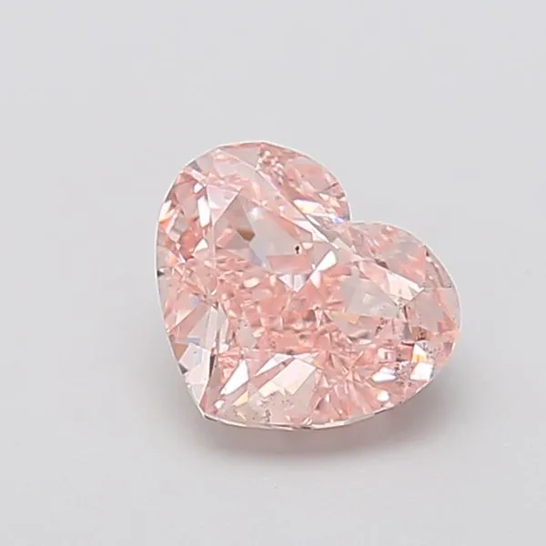 1.6ct HEART Fancy Pink SI1 Coloured Lab diamond