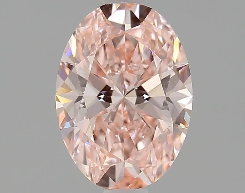 1.04ct OVAL Fancy Vivid Pink VVS1 Coloured Lab diamond