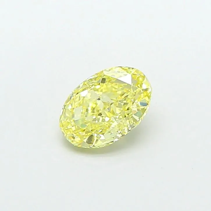 1.15ct OVAL Fancy Intense Yellow VVS2 Coloured Lab diamond