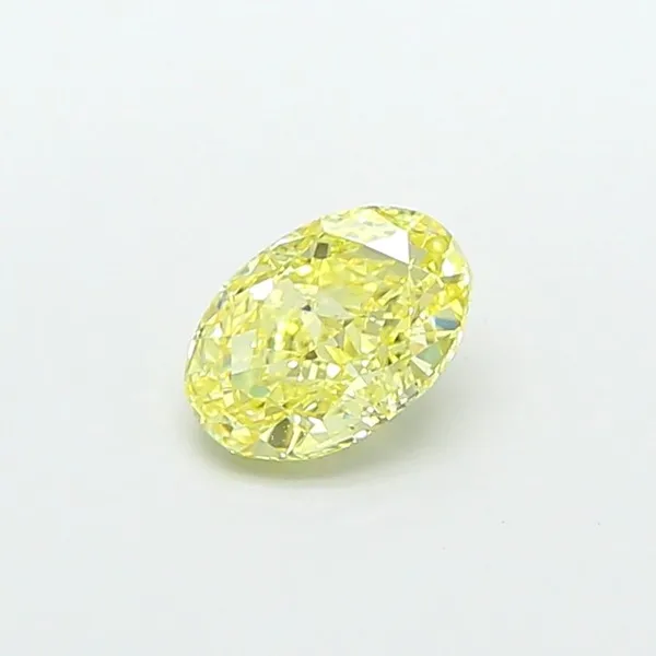 1.15ct OVAL Fancy Intense Yellow VVS2 Coloured Lab diamond